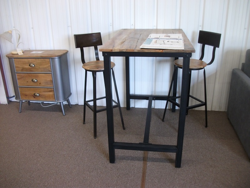 Table Haut 105 + Tabourets